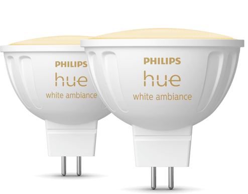 Philips Hue White Ambiance 4.7W GU5.3 (MR16) 2-pack