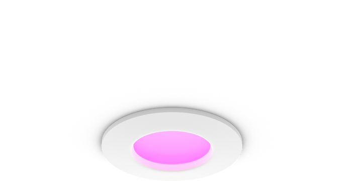 Philips Hue White Color Infälld Spotlight 90mm Vit