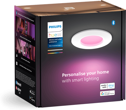 Philips Hue White Color Infälld Spotlight 90mm Vit