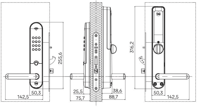 Yale Doorman L3S Flex Borstat Stål