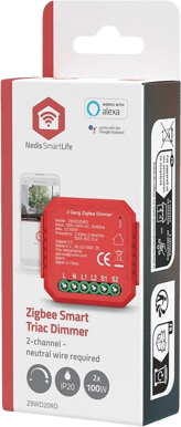 Nedis SmartLife Triac Dimmer 2 kanaler Zigbee