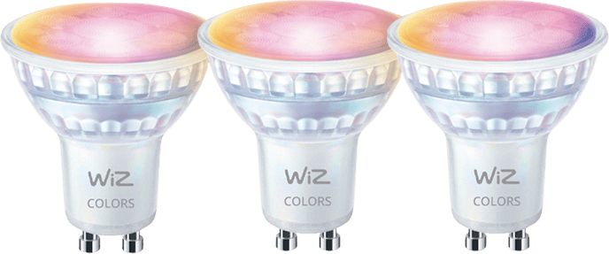 WiZ Wi-Fi Lampa GU10 RGB 3-pack