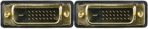 DELTACO DVI monitorkabel DVI-D Dual Link ha-ha Svart 2 m