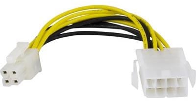 Adapterkabel 8-pin EPS12V till 4-pin ATX12V 10cm