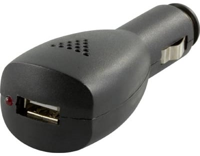 Strömadapter från Cigguttag 12~24V till 5V 1A USB