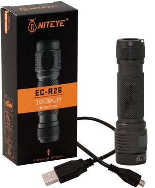 Ficklampa Niteye EC-R26 LED + Li-Ion batteri