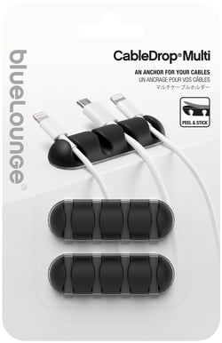 Bluelounge CableDrop Multi Svart 2-P