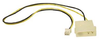 Adapterkabel 4-pins till 2-pins kontakt, 30cm