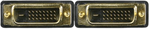 DELTACO DVI monitorkabel DVI-D Dual Link ha-ha Svart 3 m