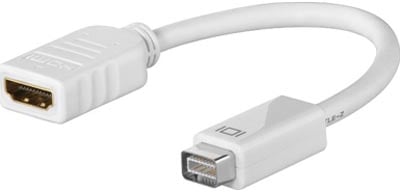 Adapter mini-DVI ha till HDMI ho Vit