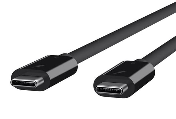 Belkin Thunderbolt 3 USB-C till USB-C 100W 2m Svart