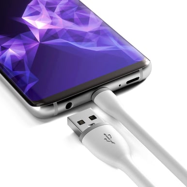 Satechi Flexibel USB-A till USB-C 25cm Vit
