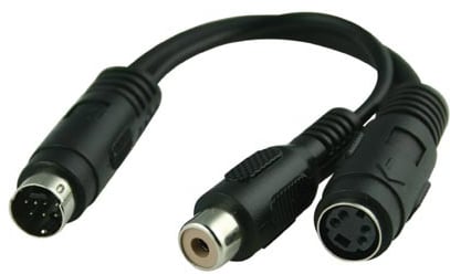 Adapter S-VHS 7 polig till 5 polig, ha-ho