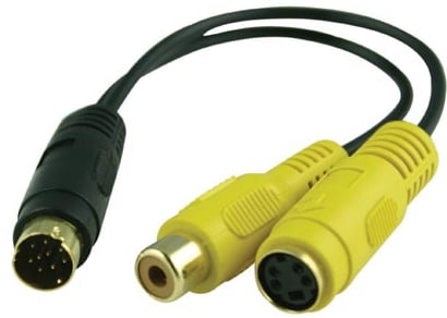 Adapter S-VHS 9 polig till 5 polig, ha-ho