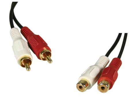 Audiokabel 2xRCA ha - 2xRCA ho 5m