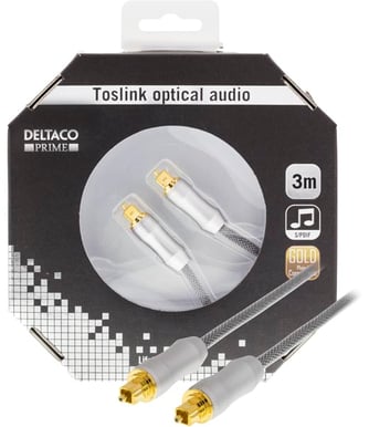 DELTACO Audio-kabel Toslink 3m