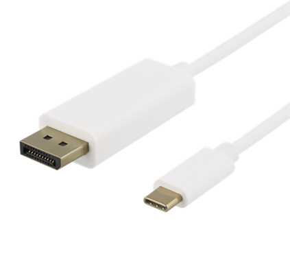 DELTACO DisplayPort - USB-C Vit 2 m