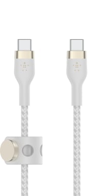 Belkin Boost Charge Pro Flex USB-C till C, 1m, Vit