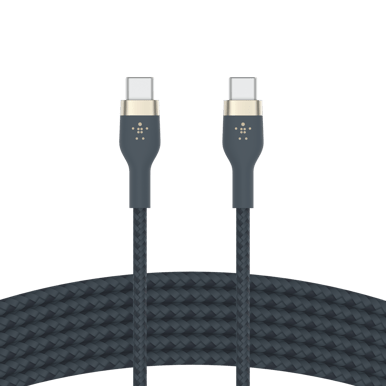 Belkin Boost Charge Pro Flex USB-C till C, 3m, Blå