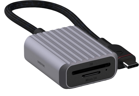 Unisynk USB-C to Card Adapter Grå