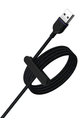 Unisynk USB-A - USB-C  Cable Black 1,2 m