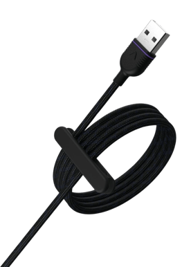 Unisynk USB-A - USB-C  Cable Black 2 m
