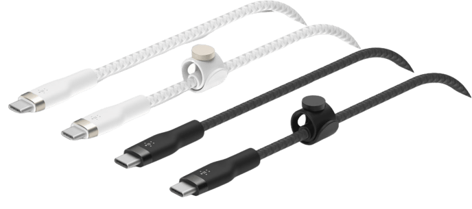 Belkin Boost Charge USB-C till C, 1m, 2-pack Svart & Vit