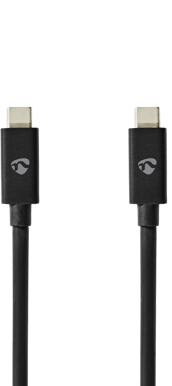 Nedis USB4 C-C Kabel 40 Gbps 240W 1m Svart