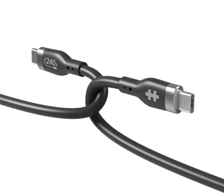 Hyper USB-C to USB-C 240W, 2m, Svart