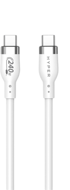 Hyper USB-C to USB-C 240W, 2m, Vit