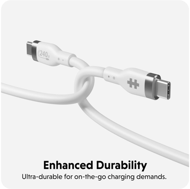 Hyper USB-C to USB-C 240W, 2m, Vit
