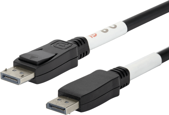 DELTACO DisplayPort 2.1, 8K, DP80, 1 m, svart