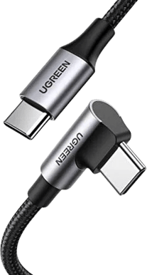 UGREEN Vinklad USB-C till C, 2m, 100W