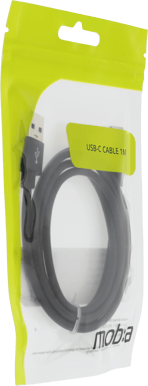 Moba USB-A till USB-C, 1m, Black