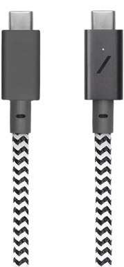 Native Union Belt Cable USB- C till  C. Zebra 2.4M 240W