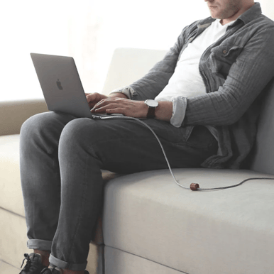 Native Union Belt Cable USB- C till  C. Zebra 2.4M 240W