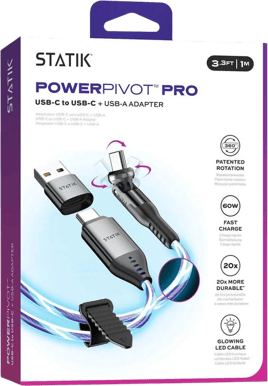 STATIK PowerPivot Pro Glowing LED USB-C 1m