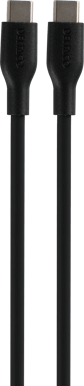 DELTACO USB-C till USB-C 60W 1.5 m Svart