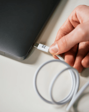 XtremeMac USB-C kabel Magnetiskkabel 2m Vit