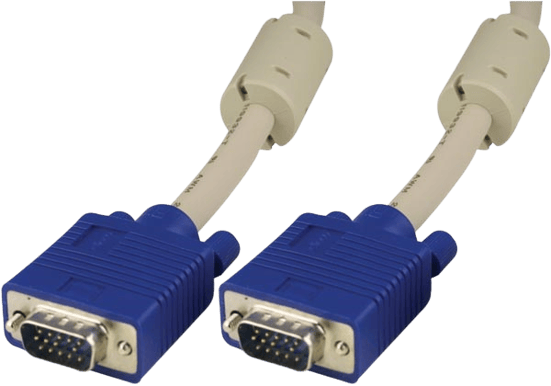 DELTACO VGA-kabel ha-ha HD15 2m