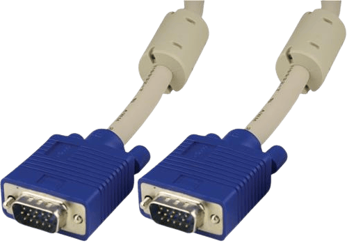 DELTACO VGA-kabel ha-ha HD15 1m