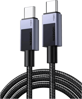 Ugreen Snabbladdningskabel USB-C till C, 240W 2m, Rymdgrå