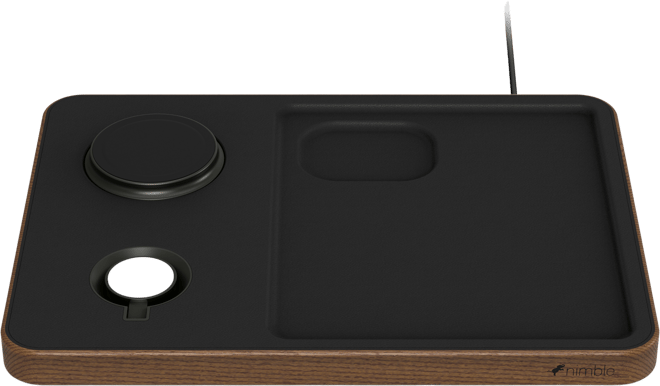 Nimble Wireless Valet Tray 3-in-1, Black