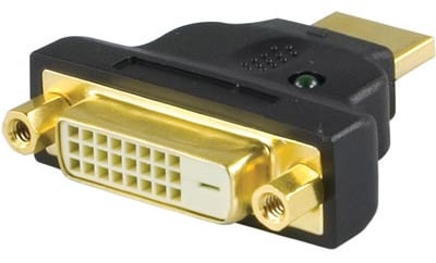 Adapter HDMI 19-pin hane till DVI-D hona