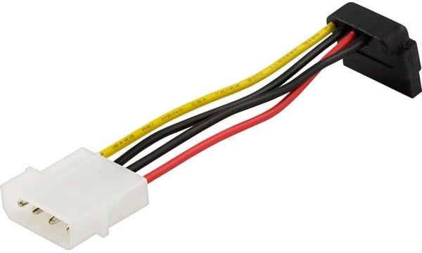 SATA-strömadapter, vinklad kontakt