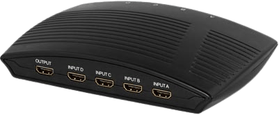 DELTACO HDMI-switch, 4 ingångar till 1 utgång Manuell