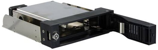 Flyttbar Hårddiskhållare 3.5" S-ATA-300 Svart