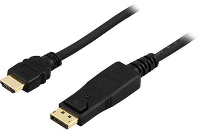DisplayPort till HDMI ha-ha Svart 1m