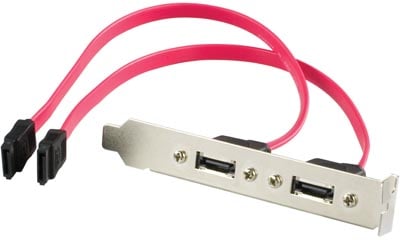 eSATA-bracket Intern SATA -> 2st eSATA