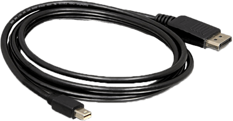 DeLock DisplayPort 1.2 till MiniDisplayPort ha-ha Svart 1 m